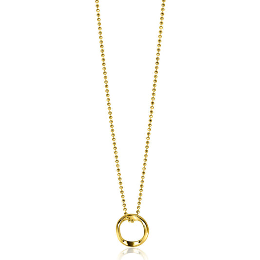 ZINZI COLLIER MET HANGER ROND GOLD PLATED