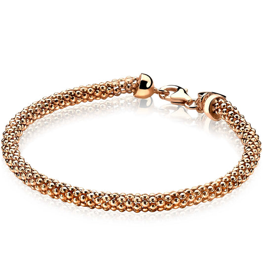 ZINZI ARMBAND ROSE GOLD POPCORN ROND 4.5MM ZIA1057R