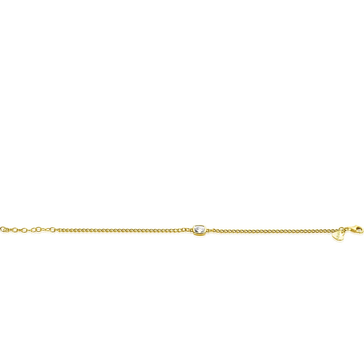 ZINZI ARMBAND GOLD PLATED ZIRCONIA