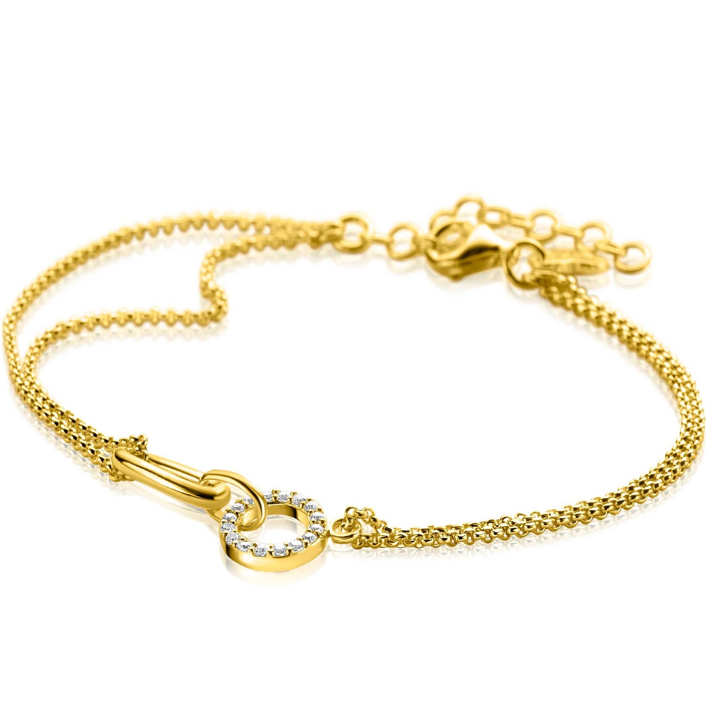 ZINZI ARMBAND GOLD PLATED