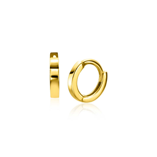 ZINZI GOLD 14KT OORCREOLEN GLAD 8X1.3MM ZGO410