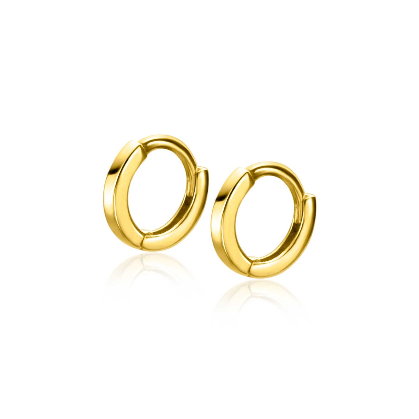 ZINZI GOLD 14KT OORCREOLEN GLAD 8X1.3MM ZGO410