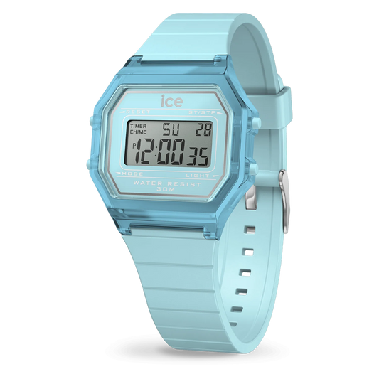 Ice Watch digit retro - Sky blue - Clear - Small