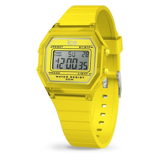 Ice Watch digit retro -Eletric yellow - Clear - Small