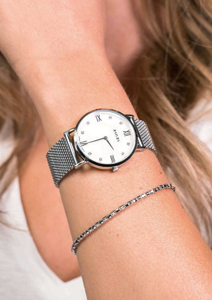ZINZI Horloge zilver kleurig ZIW523M