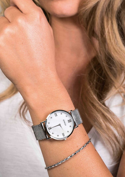 ZINZI Horloge zilver kleurig ZIW523M