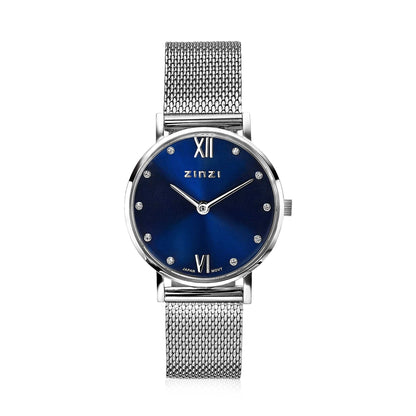 ZINZI Horloge zilver kleurig ZIW630M