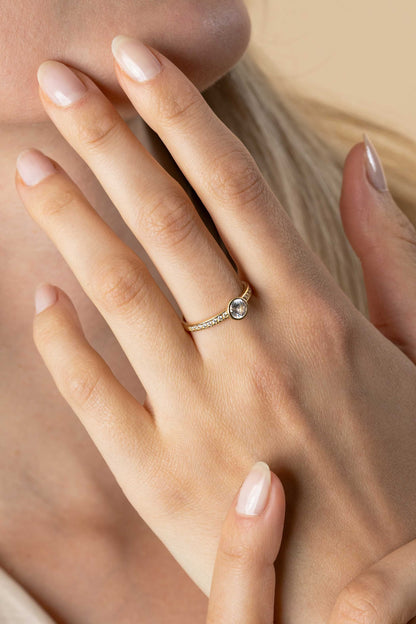 ZINZI Gold 14 karaat gouden ring ZGR463