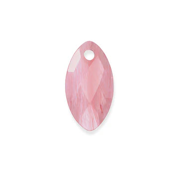 Sparkling Cherry Quartz Leaf Pendant Gem