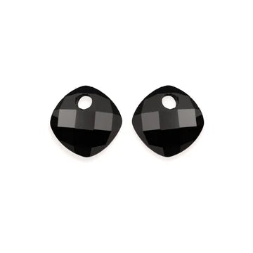 Sparkling earrings pendant black EAGEM07-CC