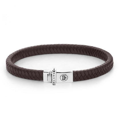 REBEL & ROSE Armband Small Braided Brown M