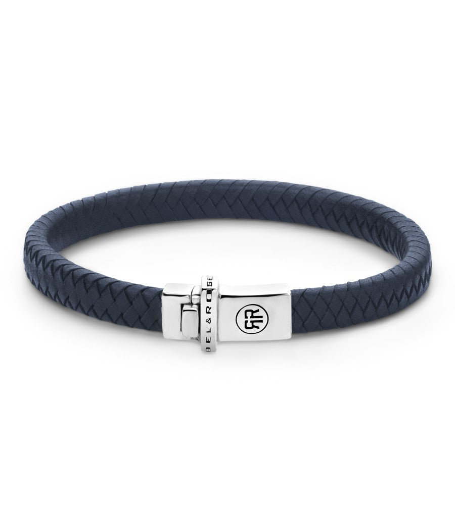 REBEL & ROSE Armband Small Braided Navy M