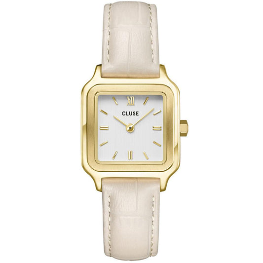 Cluse horloge beige leer CW11804