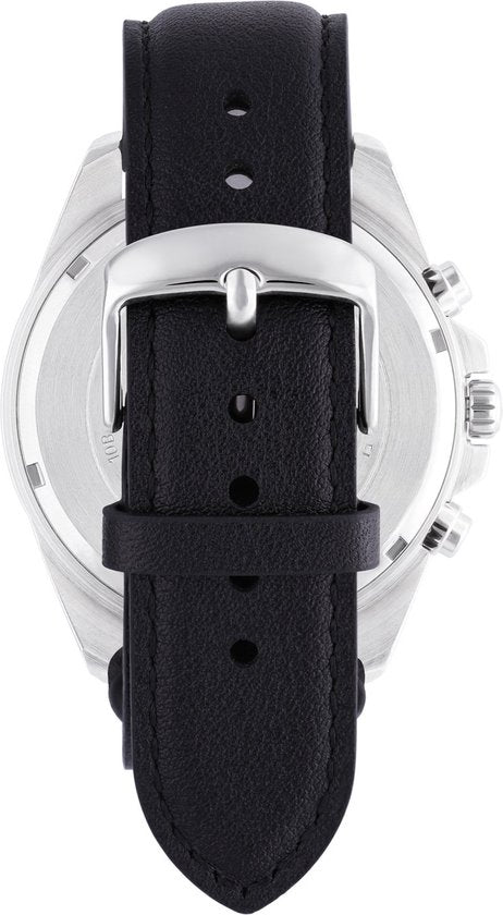 EDIFICE ZILVER ZWART LEER EFR-552L-5AVUEF