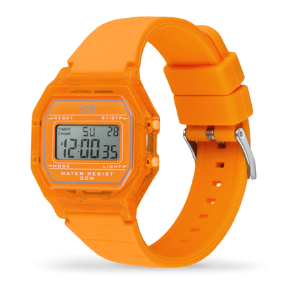 Ice Watch digit retro - Neon orange - Clear - Small