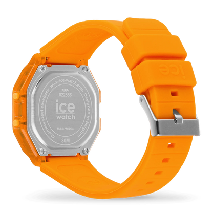 Ice Watch digit retro - Neon orange - Clear - Small