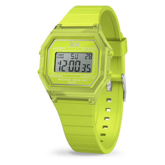 Ice Watch digit retro - Green lime - Clear - Small