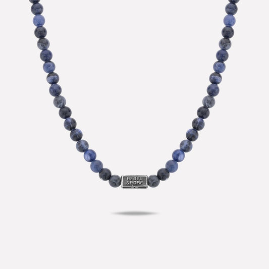 Rebel & Rose kralen ketting blauw RR-NL014-S-70