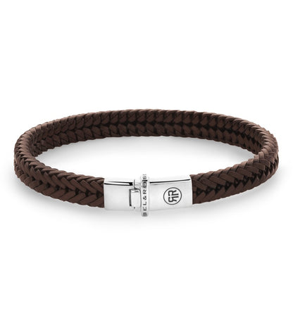 REBEL & ROSE Armband Small Braided Apollo Cognac L