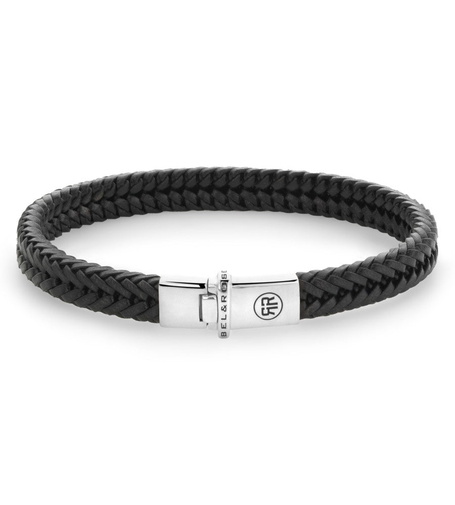 REBEL & ROSE Armband Small Braided Apollo Black M