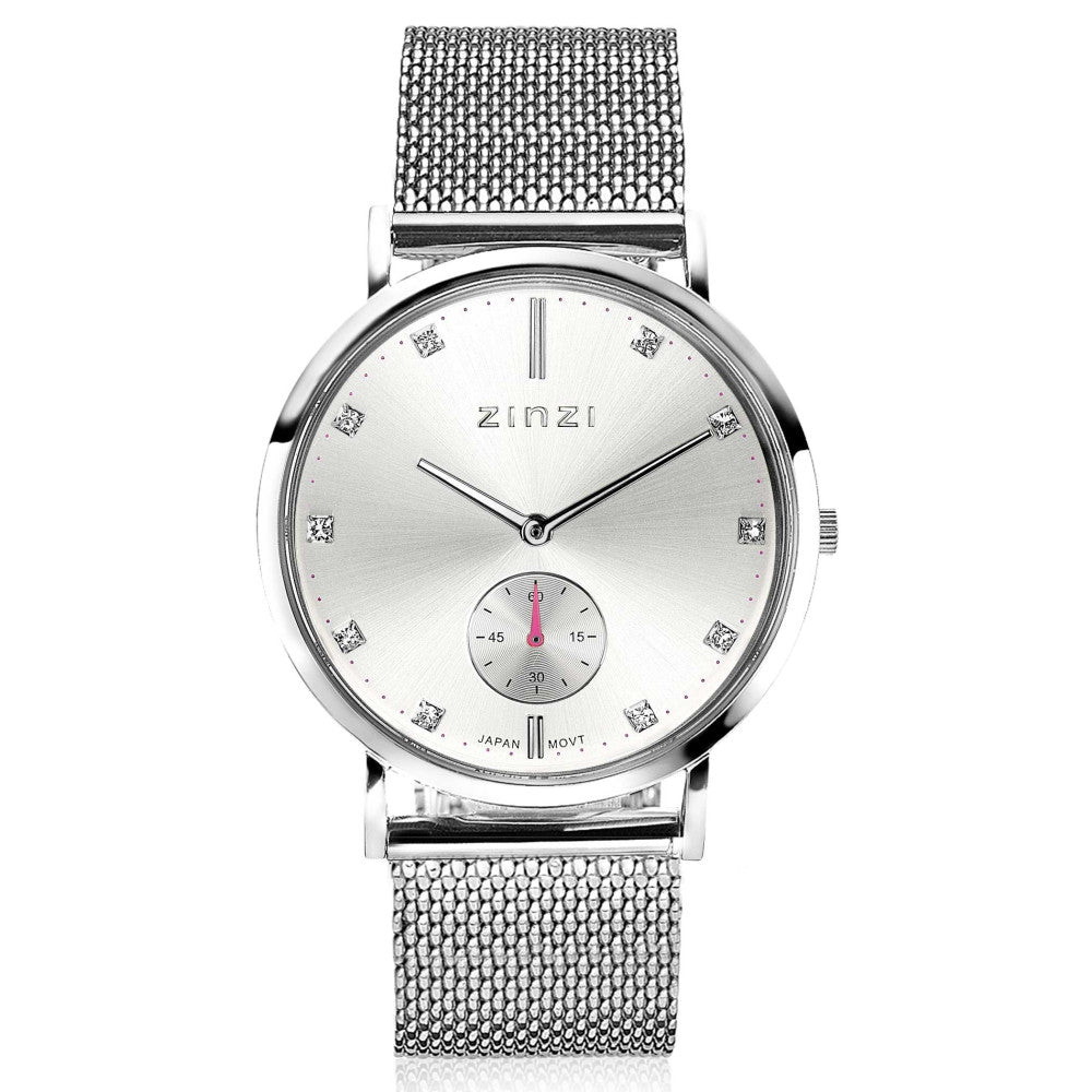 ZINZI Horloge zilver kleurig ZIW423M