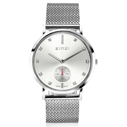 ZINZI Horloge zilver kleurig ZIW423M