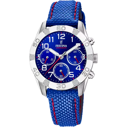 FESTINA JUNIOR HORLOGE LEER BANDJE F20346/2