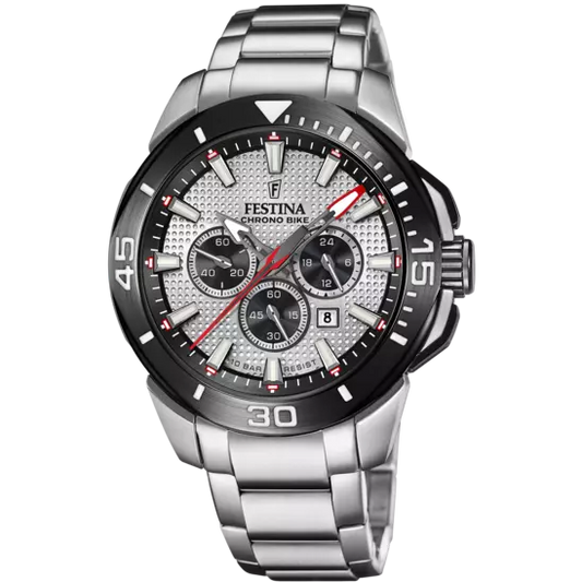 FESTINA HEREN CHRONO BIKE ZILVERKLEURIG HORLOGE F20641/1