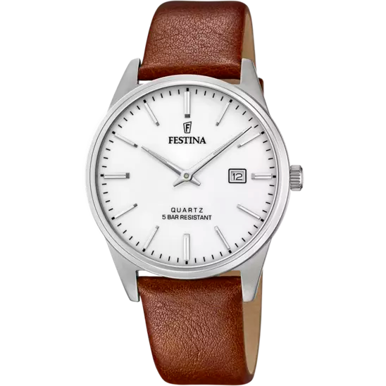 FESTINA HEREN CLASSICS LEER BRUIN HORLOGE F20512/2