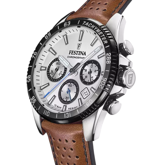 FESTINA HEREN ZWART ZILVERKLEURIG HORLOGE  F20663/1