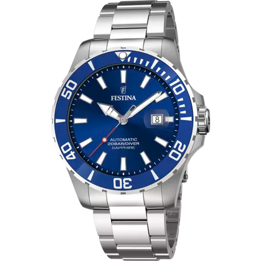 FESTINA HEREN BLAUW STAAL HORLOGE ARMBAND F20531/3