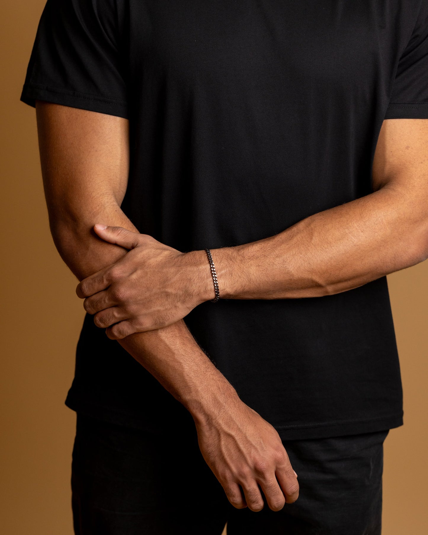 GEMINI Omnis 5mm Cuban chain bracelet with black finish