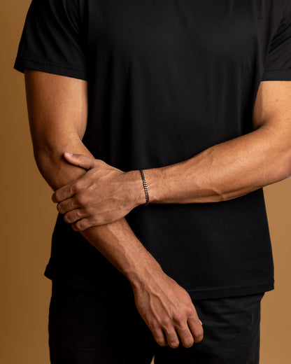 GEMINI Omnis 5mm Cuban chain bracelet with black finish