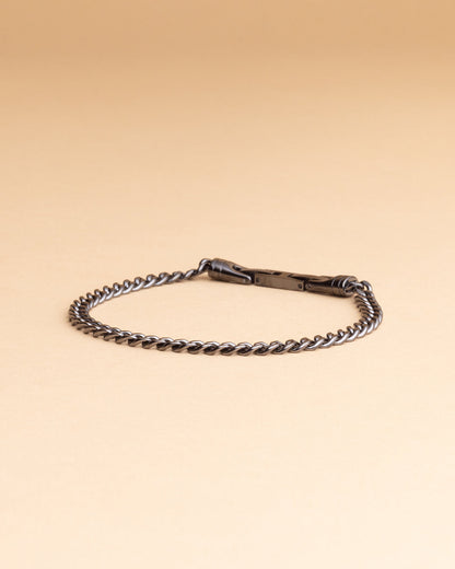 GEMINI Omnis 5mm Cuban chain bracelet with black finish