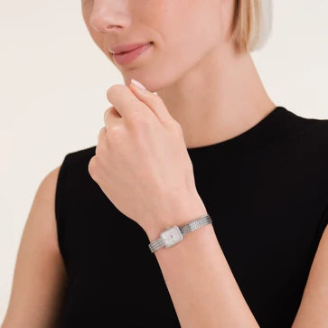 ROSEFIELD HORLOGE ZILVER MINI OCTAGON