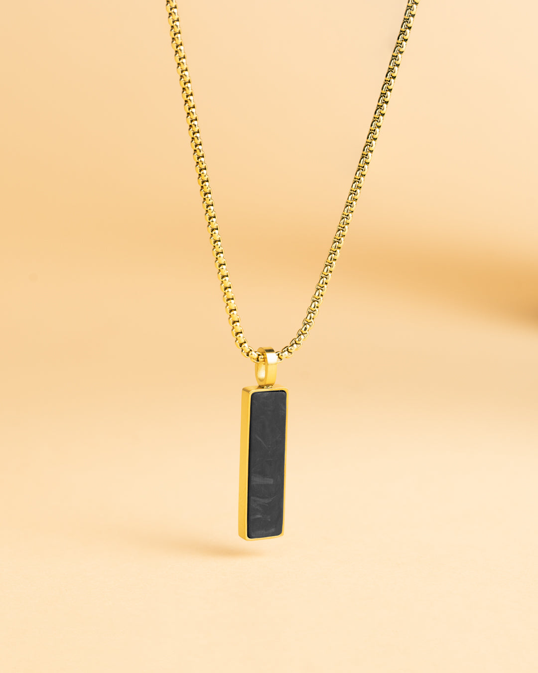GEMINI Galli Necklace Gold Forged Carbon Finish