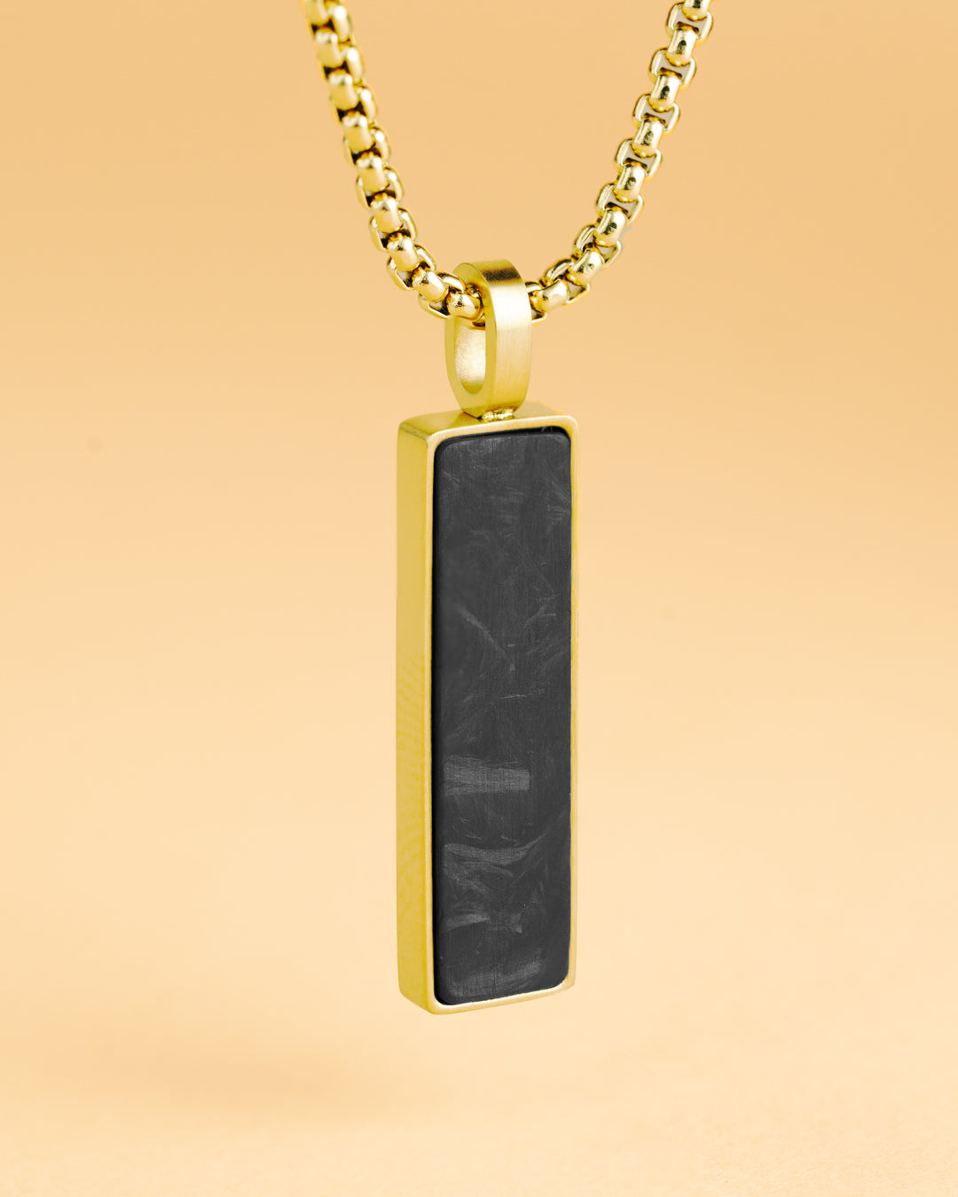 GEMINI Galli Necklace Gold Forged Carbon Finish