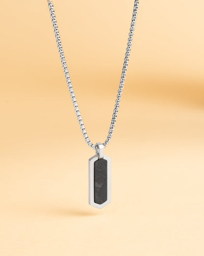 GEMINI Roma Necklace Silver Black