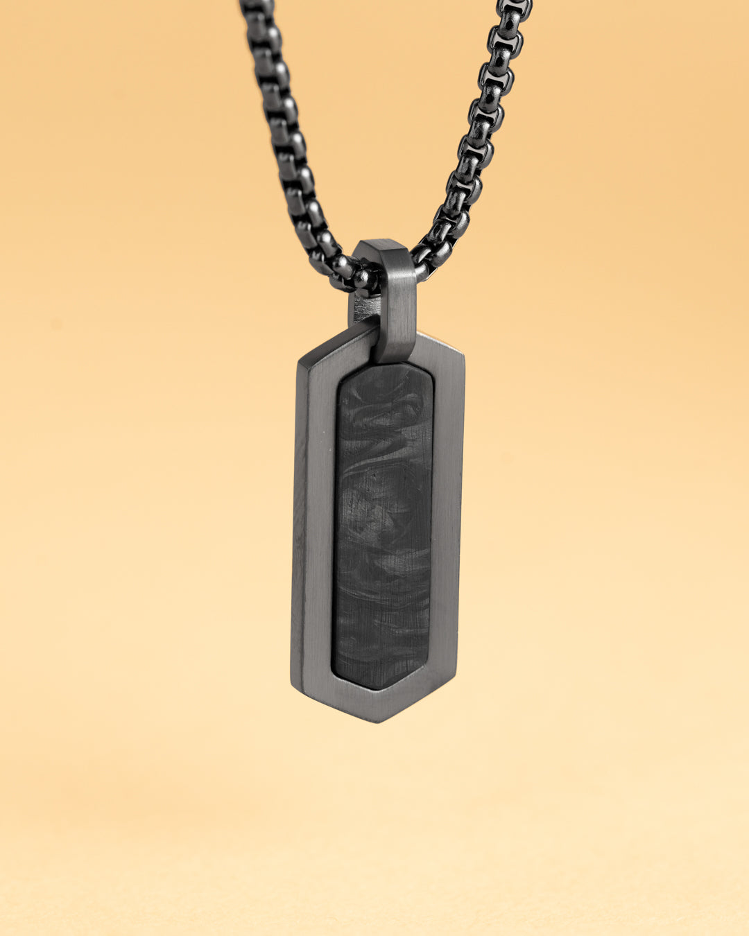 GEMINI Roma Necklace Black Forged Carbon Finish