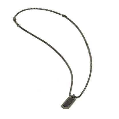 GEMINI Roma Necklace Black Forged Carbon Finish