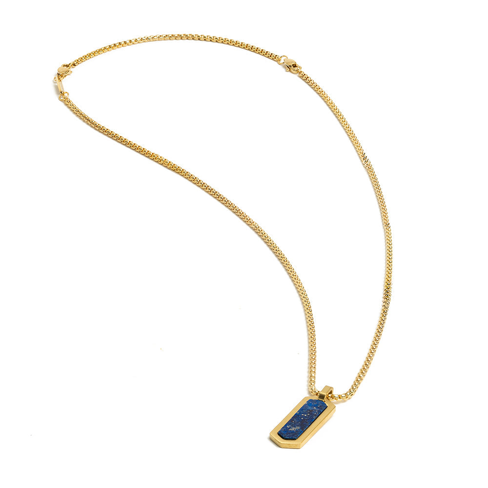 GEMINI Roma Necklace Gold Lapis Lazuli