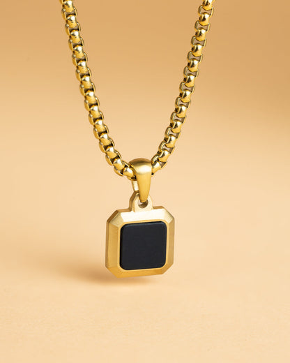 GEMINI Meraki Necklace Gold Black
