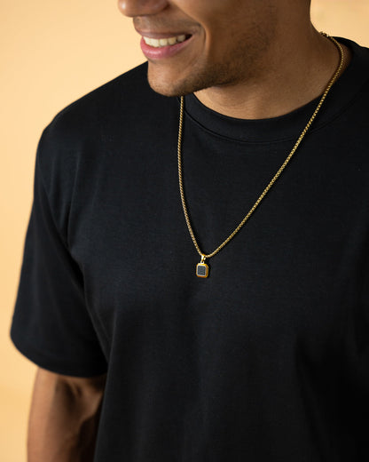 GEMINI Meraki Necklace Gold Black