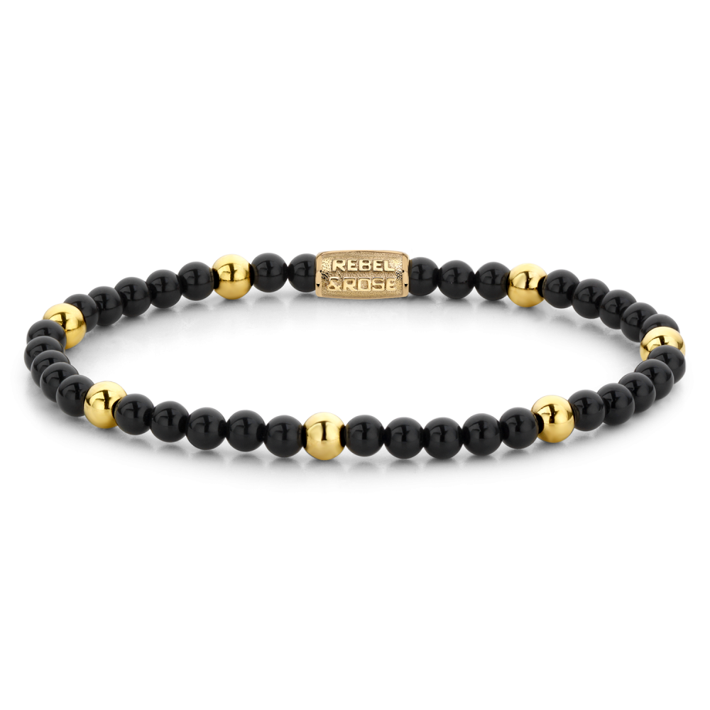 Rebel & Rose Black Panther gold-coloured - 4mm