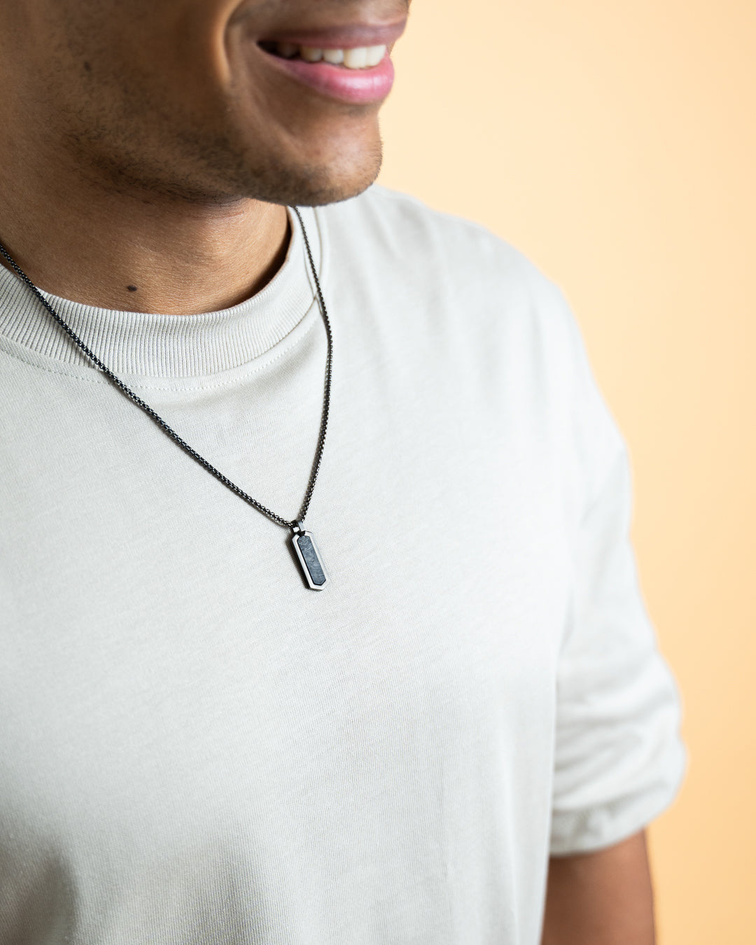 GEMINI Roma Necklace Black Forged Carbon Finish