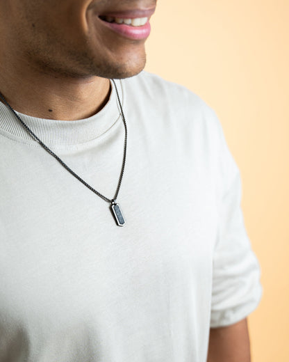 GEMINI Roma Necklace Black Forged Carbon Finish