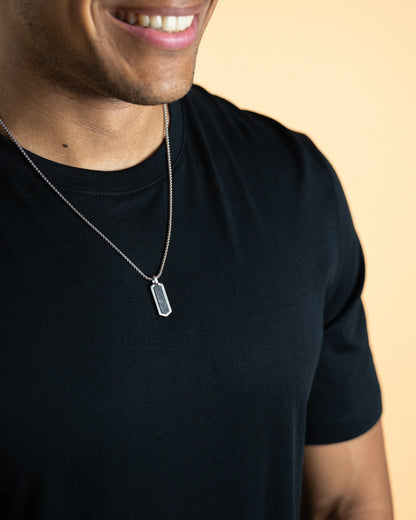 GEMINI Roma Necklace Silver Black