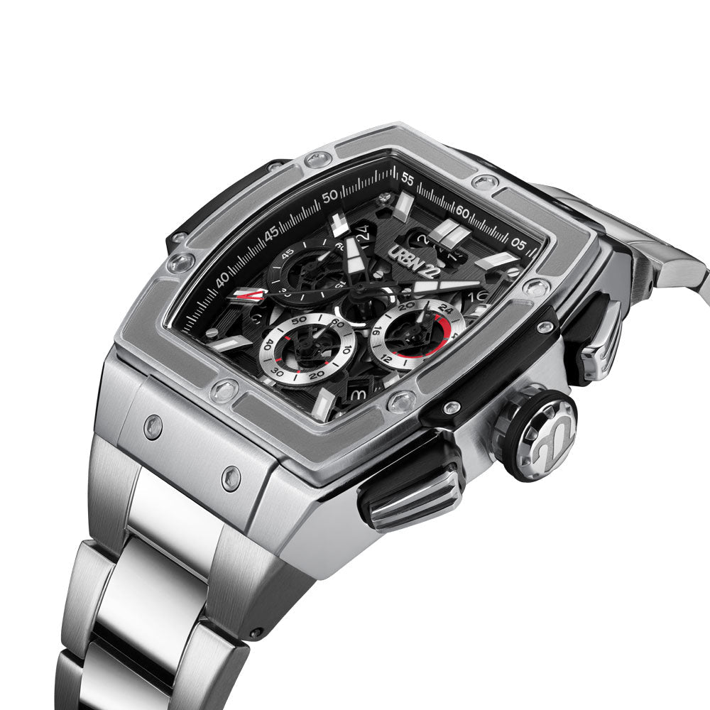 URBN22 IRON SILVER BANDIT WATCH