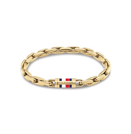 Tommy Hilfiger Schakelarmband - Staal - 19cm - Goudkleurig