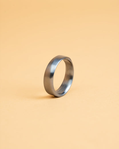 GEMINI Verso 6mm Twisted full Titanium ring